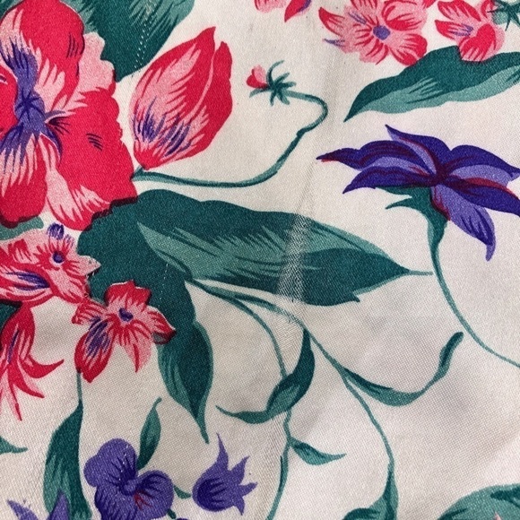 Vtg Sleep Solutions Floral Pattern Silky Robe - Picture 9 of 9